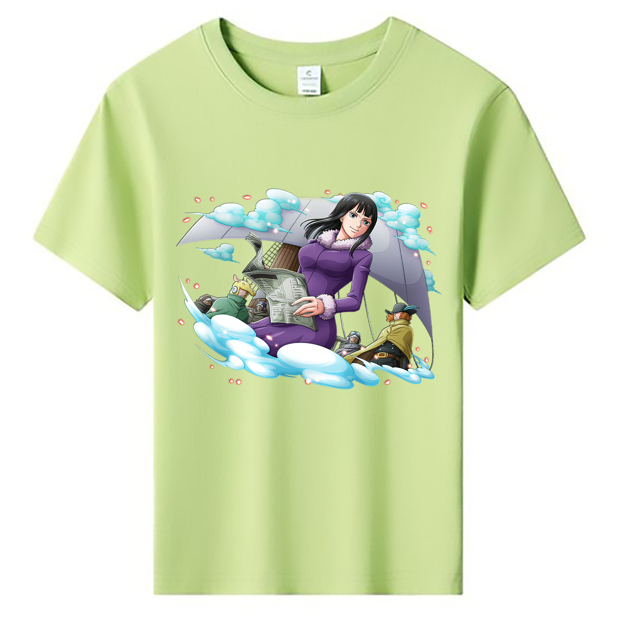 ワンピース ニコ・ロビン ONE PIECE Nico Robin 綿100％キッズTシャツ（フロントプリント）
